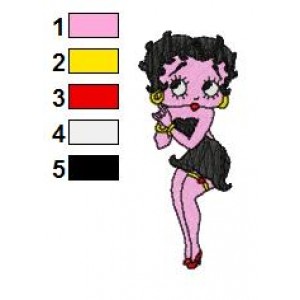 Betty Boop Embroidery Design 67